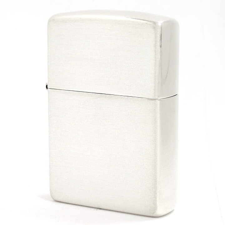 楽天市場】ZIPPO ライター 純銀製 #13 サテン加工 ツヤ無しヘアライン 