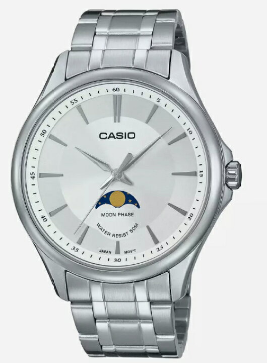 楽天市場】【ベルト調整無料】CASIO カシオ ムーンフェイズ 月齢 