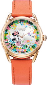 日本未発売 シチズン エコドライブ ミニーマウス レディース ウォッチ 腕時計 時計 ローズゴールド CITIZEN FE6087-04W