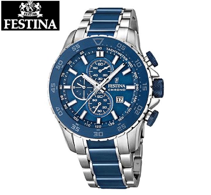 もらって嬉しい出産祝い festina クロノグラフ メンズ 腕時計
