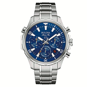 BULOVA 96B256 �u���[�o �}�����X�^�[ �����Y �N���m�O���t �E�H�b�` �r���v �u���[ �y���������z�y�x���g���������z�ysmtb-KD�z