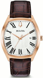 BULOVA 97B173 ブローバ メンズ ウォッチ 時計 レザー トノー 樽型 【送料無料】【代引手数料無料】