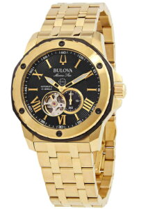 �y�x���g���������z�u���[�o BULOVA 98A273 �}�����X�^�[ �����Y ������ �I�[�g�} �E�H�b�` ���v �S�[���h 200m�h��