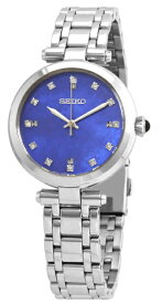 【ベルト調整無料】日本未発売 SEIKO SRZ531 セイコー レディース ダイヤモンド ウォッチ ブレス 時計 ブルー シェル