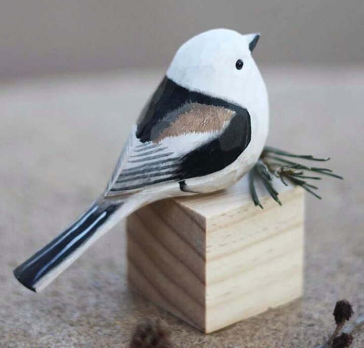 楽天市場】小鳥 オブジェ 木彫り ハンドメイド 置物 動物 オブジェ 