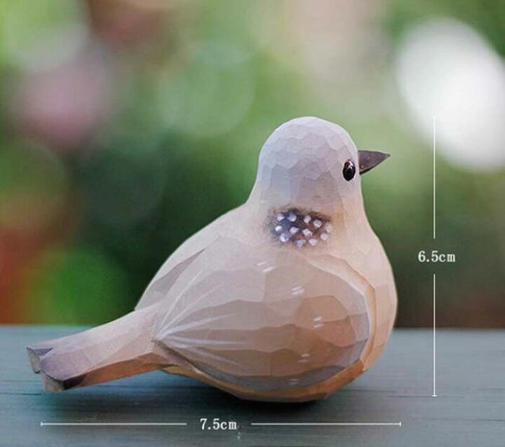 楽天市場】キジバト 小鳥 オブジェ 手作り 木彫り 鳩 かわいい バード 