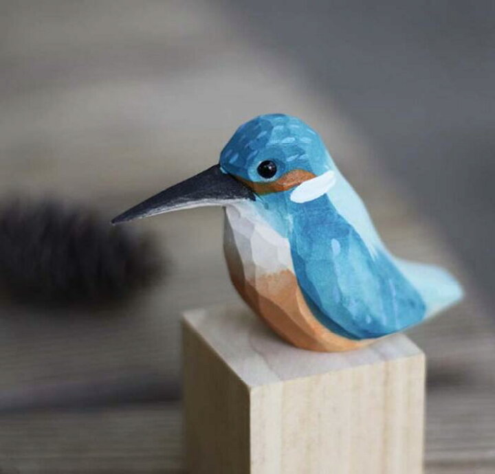 楽天市場】カワセミ オブジェ 手作り 木彫り バード 癒し 小鳥 置き物 
