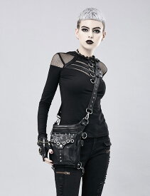 ショルダーバッグ 斜め掛け レディース メンズ 男女兼用 ウエストバッグ 2wayバッグ スチームパンク レトロ オートバイ カジュアル アウトドア サイクリング ボディバッグ リベット スタッズ かばん ビジュアル系 ヴィジュアル系 V系 かっこいい ブラック 新入荷