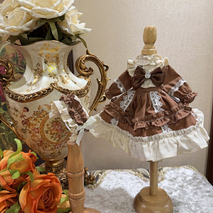 楽天市場】ドール服 ロリータ ワンピース ヘッドドレス セット 