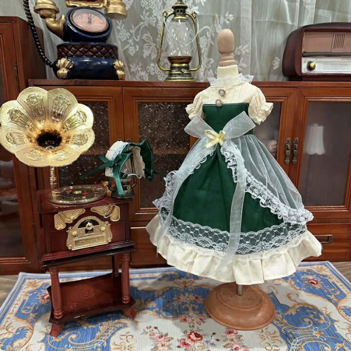 楽天市場】BJDドール服 クラシカル メイド風ドレスセット グリーン 