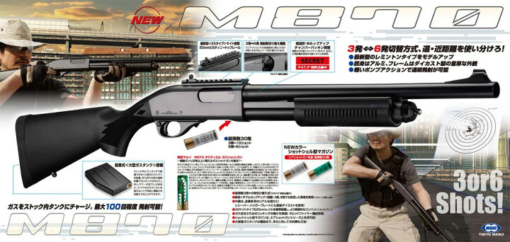 楽天市場】《6月30日再入荷商品》東京マルイ ガスショットガン M870 タクティカル : スカイスター