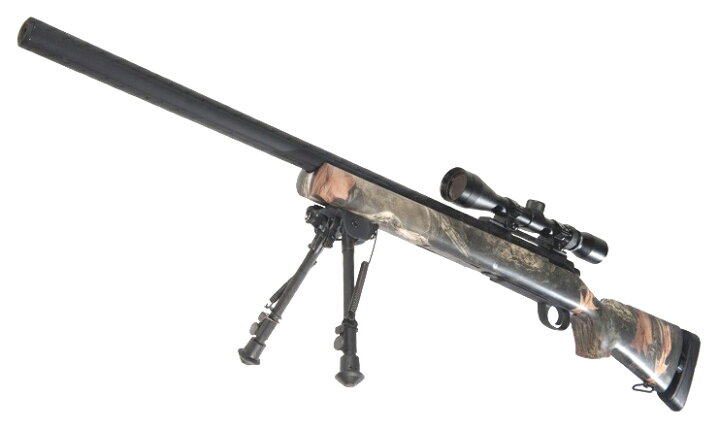 楽天市場】SNOW WOLF M24 エアコッキングライフル ルートバレル 迷彩 