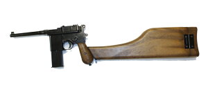 【ガスガン応援フェア 対象商品】AW MAUSER M712 ガスブローバック フェイクウッド(ストックホルスター付)