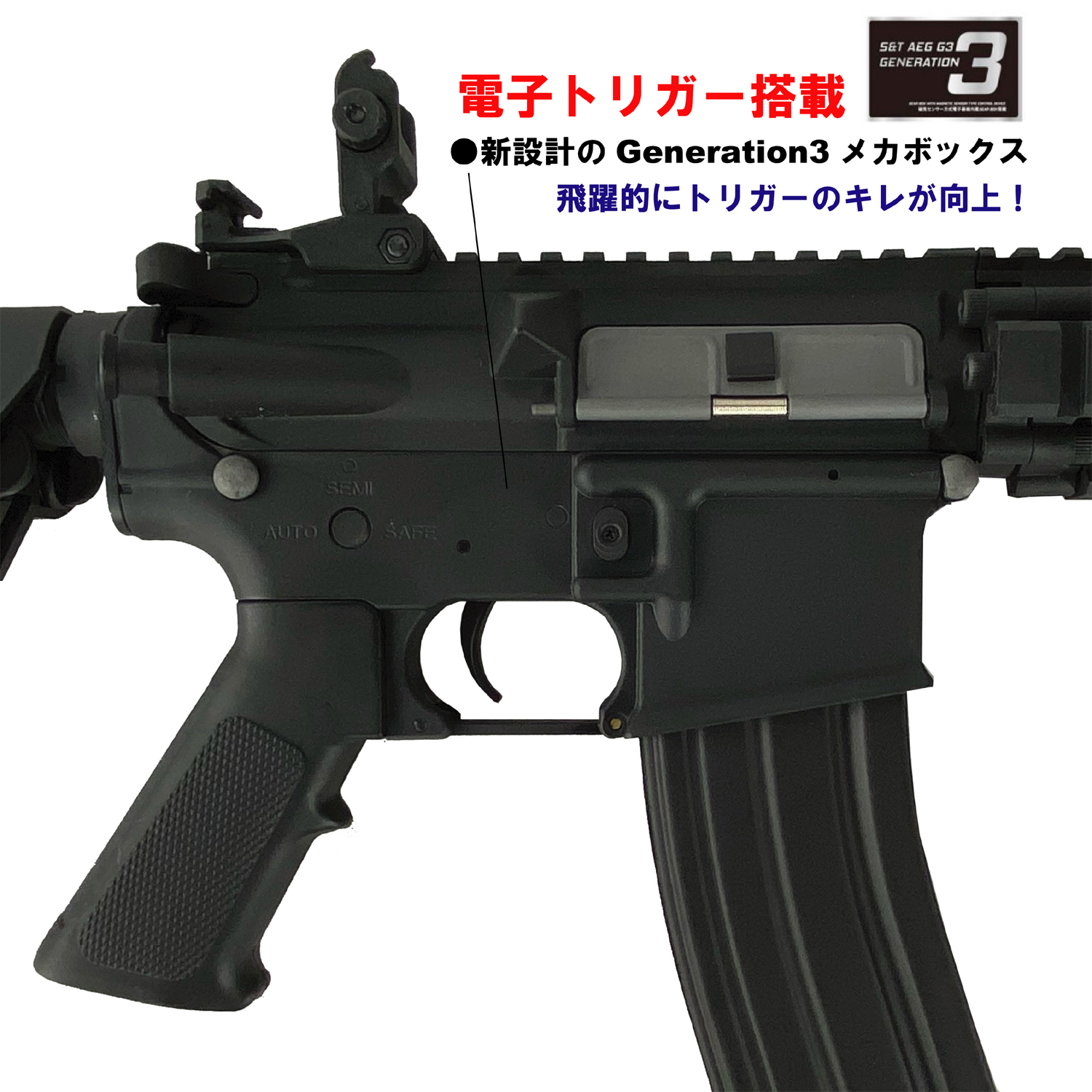 楽天市場】S&T Mk18 Mod.1 スポーツライン G3電動ガン BK(Colt刻印 ...