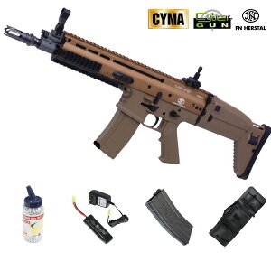 �s�Z�b�g�i�t�F�A�t�y�{�̃Z�b�g�zCYMA/CYBERGUN FN SCAR-L �t�����^���d���K��(BK/TAN 2�F����)�y180���Ԉ��S�ۏ؂��z�y�����ɗV�ׂ�6�_�Z�b�g�z