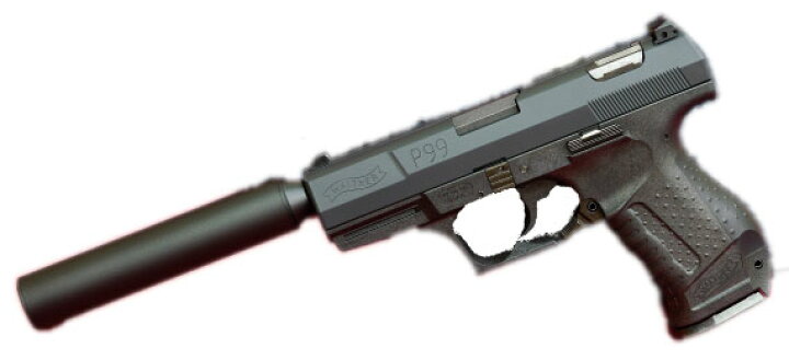 楽天市場】マルゼン ワルサーP99 FS 固定 サイレンサーモデル BK 
