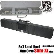S&T セミハードガンケース Slim-XLサイズ BK(1300x200x100)