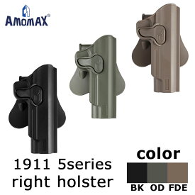 【東京マルイとの同時購入品】AMOMAX 1911 5インチシリーズ用 パドルホルスター右 （各カラーあり）【ST】※お一人様お一つまで