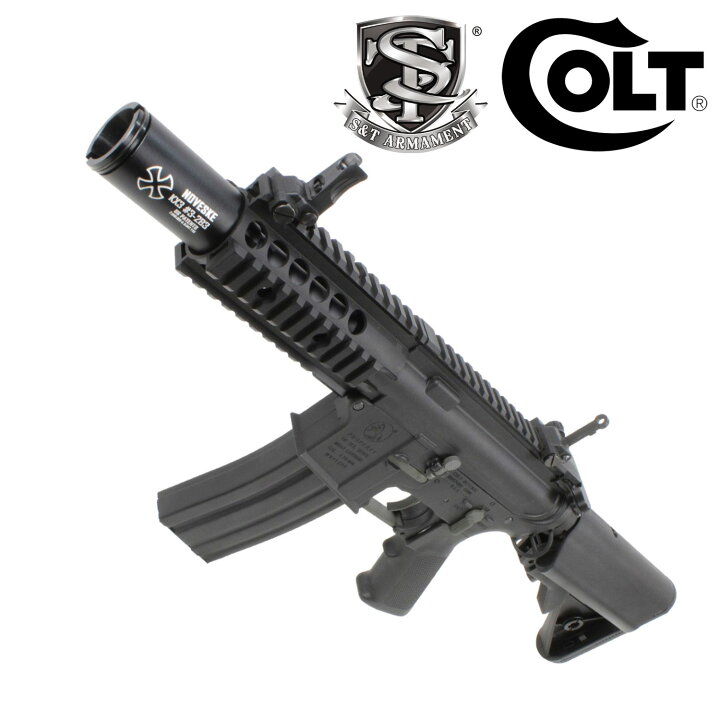楽天市場】S&T M4 FF5インチ チャレンジャーライン G3電動ガンBK(COLT 