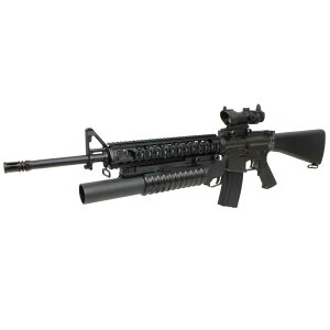 CYMA M16A4 M5RAS �t�����^���d���K�� with M203 ���^���O���l�[�h�����`���[+ACOG�^�C�v �h�b�g�T�C�g �Z�b�g