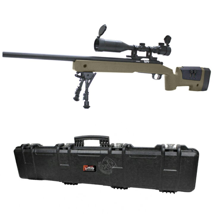 楽天市場】【本体セット】S&T M40A3 エアーコッキング ライフル OD 