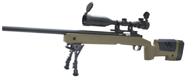 楽天市場】【本体セット】S&T M40A3 エアーコッキング ライフル OD 