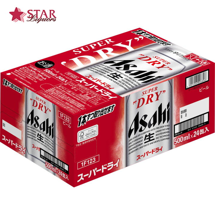 楽天市場】アサヒ スーパードライ 500ml×24本 1ケースビール 