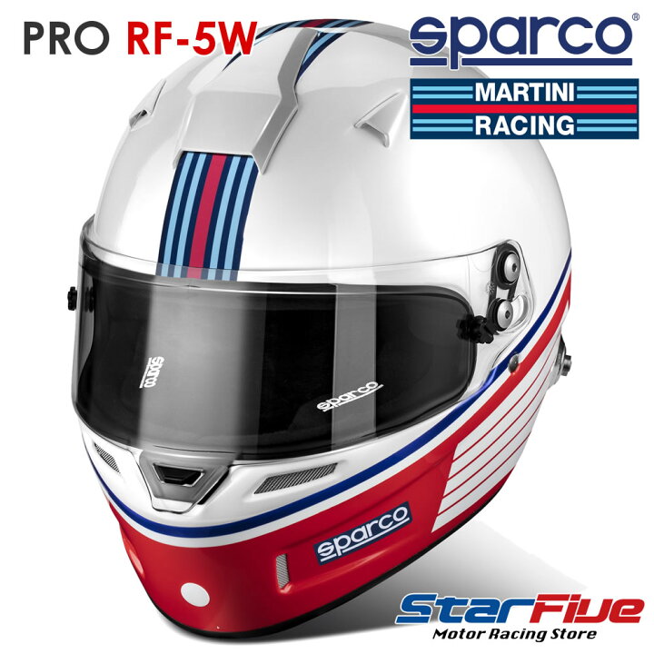 楽天市場】スパルコ×マルティーニレーシング ヘルメット AIR PRO RF-5W 