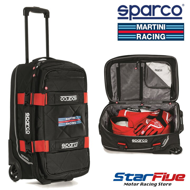 楽天市場】スパルコ×マルティーニレーシング キャリーバッグ TRAVEL 