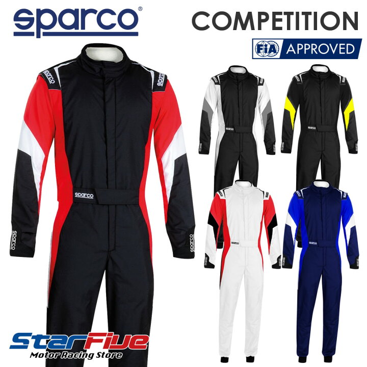 楽天市場 スパルコ レーシングスーツ 4輪用 Competition コンペティション Fia56 18公認 Sparco 22年モデル Star5 スターファイブ