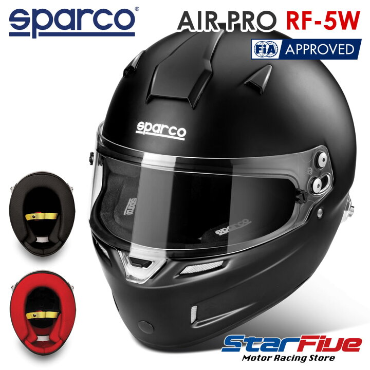 楽天市場】スパルコ ヘルメット 4輪用 AIR PRO RF-5W マットブラック 