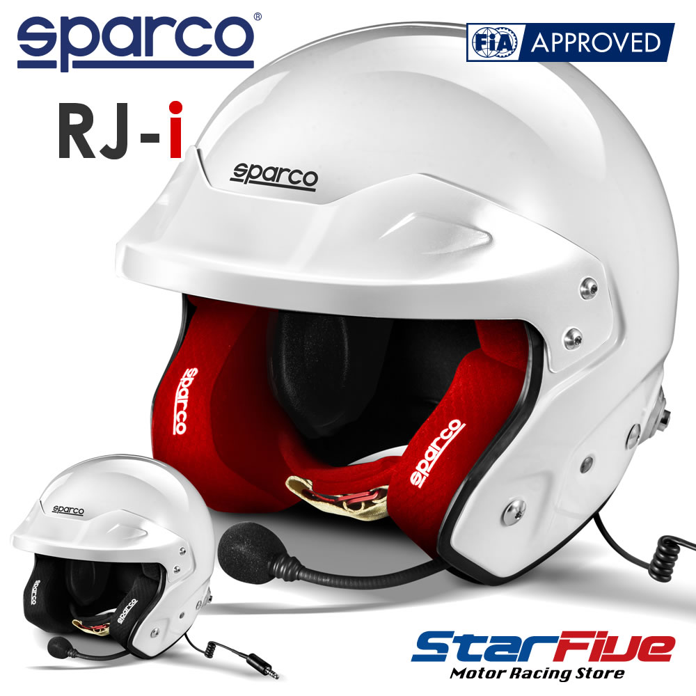 楽天市場】スパルコ ジェットヘルメット 4輪用 RJ-i ホワイト FIA8859 