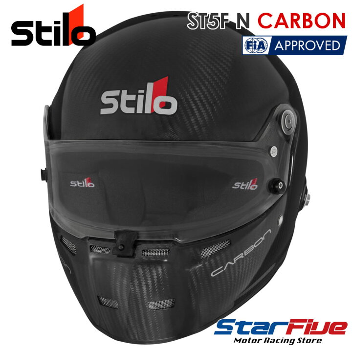 Stilo(スティーロ)ヘルメット ST5F N CARBON 4輪用 FIA8859-2015 SNELL SA2020公認 Star5 スターファイブ US ネイビー スウェード デュラショックス EW7 Bates E01421EW7-6342