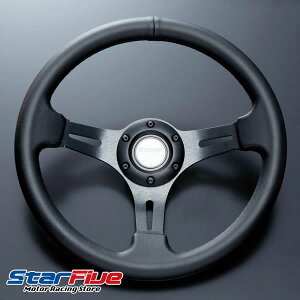 D1SPEC ステアリング DEEP60 レザー オフセット 60mm ディープコーン ハンドル