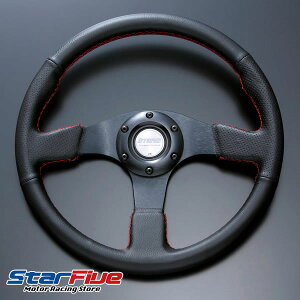 D1SPEC ステアリング FLAT-R レザー フラットタイプ ハンドル