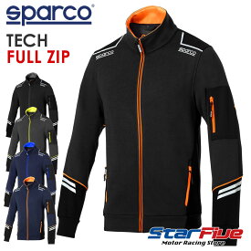スパルコ フルジップ スウェットジャケット TECH FULL ZIP ワークウェア Sparco 2024年モデル