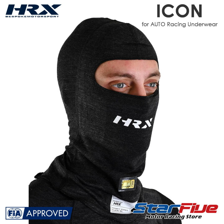 楽天市場】HRX フェイスマスク 耐火 4輪用 ICON アイコン ブラック 