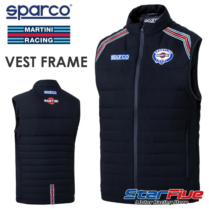 楽天市場】スパルコ×マルティーニレーシング ベスト ジレ FRAME VEST 