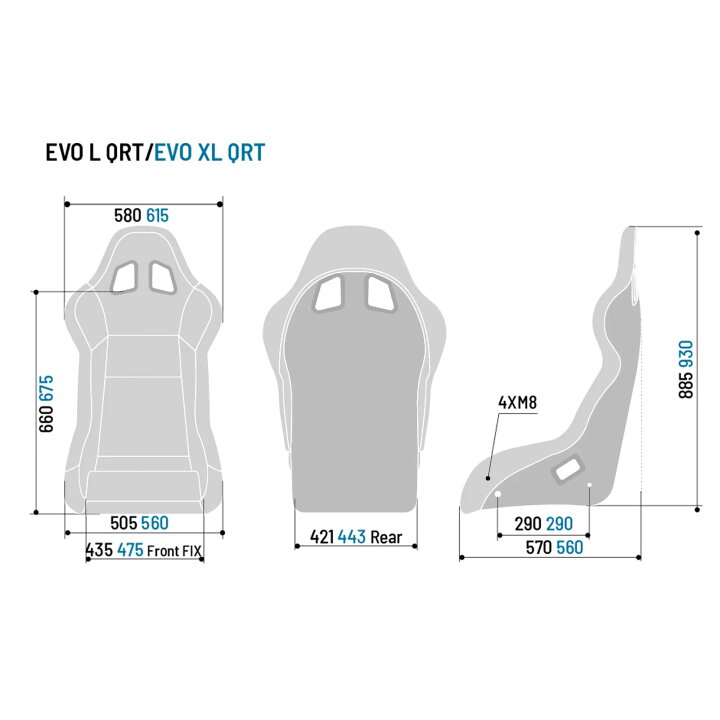 楽天市場】スパルコ フルバケットシート EVO L QRT(エボ) FIA公認 