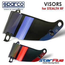 スパルコ ヘルメット ステルス用 ミラーシールド バイザー レッド ブルー SPECTRUM STEALTH FIA8859-2024公認 Sparco 2025年モデル