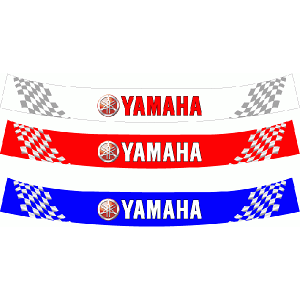 ヘルメットバイザーステッカー YAMAHA ヤマハ 02(b-y2)