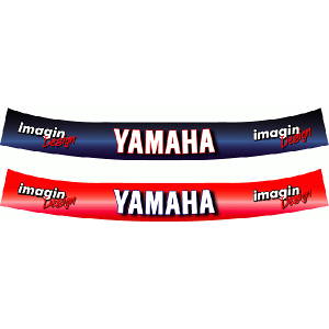ヘルメットバイザーステッカー YAMAHA ヤマハ 03(b-y3)