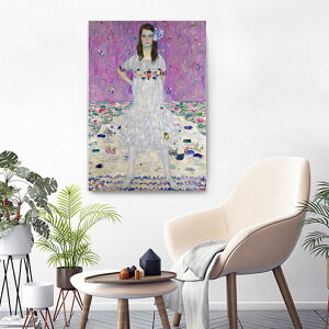 「★エントリーでポイント10倍」 グスタフ クリムト メーダ・プリマヴェージ 名画 絵画 50cm×70cm インテリア ファブリック 人気 絵 壁掛け 装飾 ホテル カフェ 旅館 リビング オシャレ アート