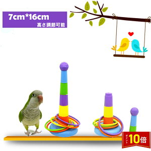 「エントリーで★ポイント10倍」小鳥 インコ オウム 輪 遊び 輪投げ ストレス解消 送料無料