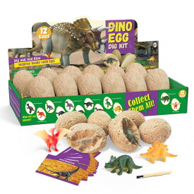 卵 発掘 恐竜 工作 知育 恐竜 おもちゃ 恐竜化石発掘 12個セット 恐竜玩具卵 子供おもちゃ 誕生日ギフト プレゼント 知育おもちゃ 恐竜おもちゃ 送料無料