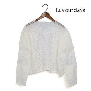 ���ySALE�z���f�B�[�X LUV OUR DAYS ���u�A���[�f�C�Y �p�b�`���[�N���[�X�u���E�X �i��:LV-SH4114-1�y30%OFF�z�y�N�[�|���ΏۊO�z
