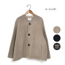 楽天市場】le glazik コート ノーカラーの通販