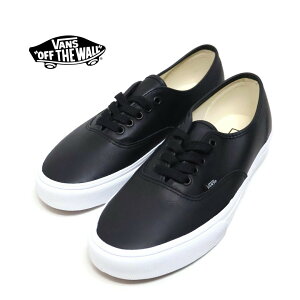 �����Y VANS ���@���Y AUTHENTIC BLACK LEATHER �I�[�Z���e�B�b �u���b�N ���U�[ �i��:VN000EGABPB �������K