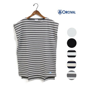 ☆【SALE】レディース ORCIVAL オーシバル オーチバル ロングスリットスリーブレス　ボートネックプルオーバー 品番：B262【30%OFF】