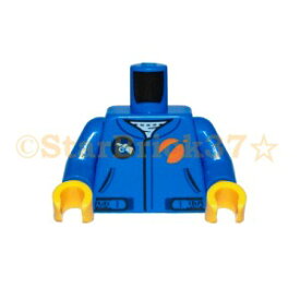 レゴ パーツ ミニフィグトルソー 青のジャンプスーツと人工衛星柄 LEGO ばら売り